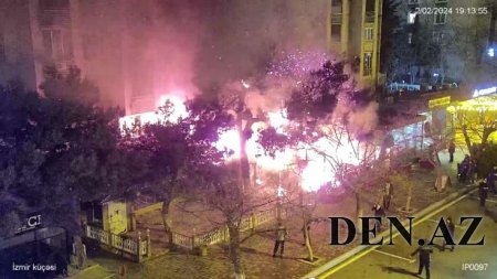 Bakıda restoranda güclü yanğın baş verib - FOTO/VİDEO