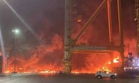 Bəndər-Abbas limanında yenidən yanğın başladı