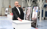 Prezident Sumqayıt Kimya Sənaye Parkında - Foto