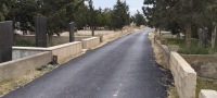 Abşeronda Qəbiristanlıq yolları abadlaşdırılır – Sarayda 700 metrlik asfalt yol çəkildi-FOTOLAR