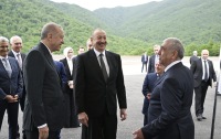Prezidentlər Kəlbəcər-Laçın avtomobil yolunda - Fotolar