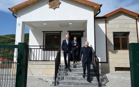 Prezident Bəylik kəndinin açılışında - Fotolar