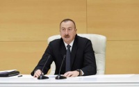Prezident Yevlax Olimpiya İdman Kompleksindəki işlərlə tanış oldu