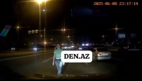 "Bakıda sürücülərə DƏHŞƏT yaşadan hadisə” – Gənc qadın magistralda elə bir şey etdi ki...ANBAAN GÖRÜNTÜ